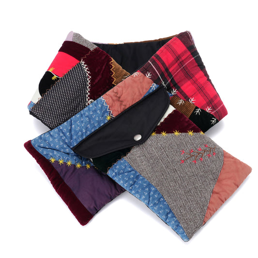 QUILT MUFFLER / BLACK