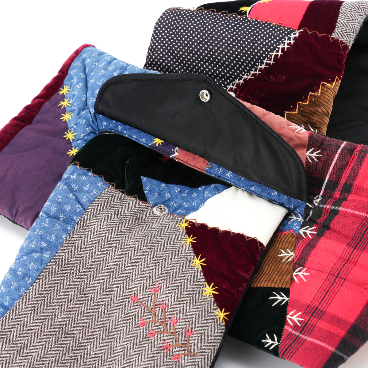 QUILT MUFFLER / BLACK