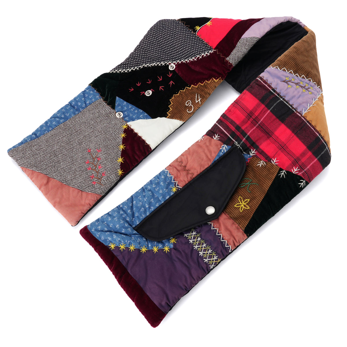QUILT MUFFLER / BLACK