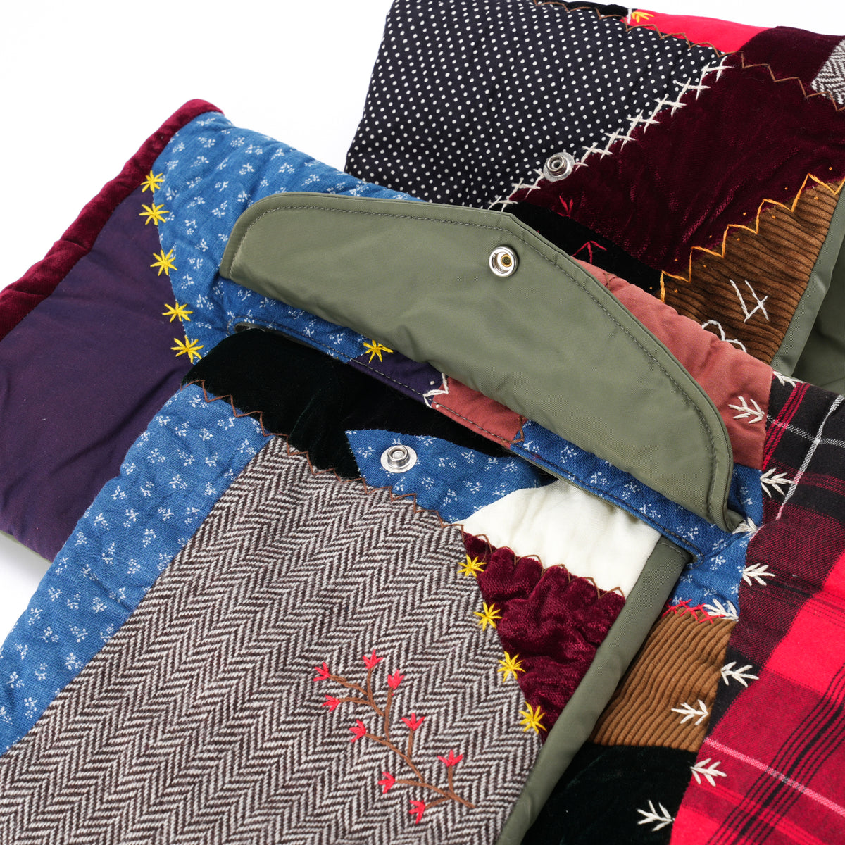 QUILT MUFFLER / KHAKI