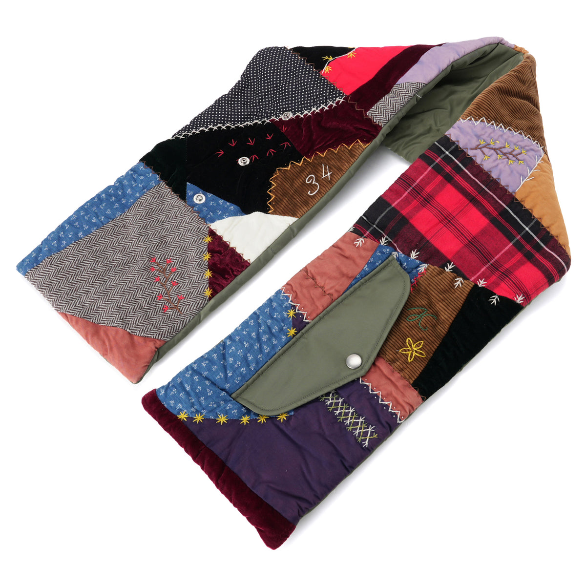 QUILT MUFFLER / KHAKI