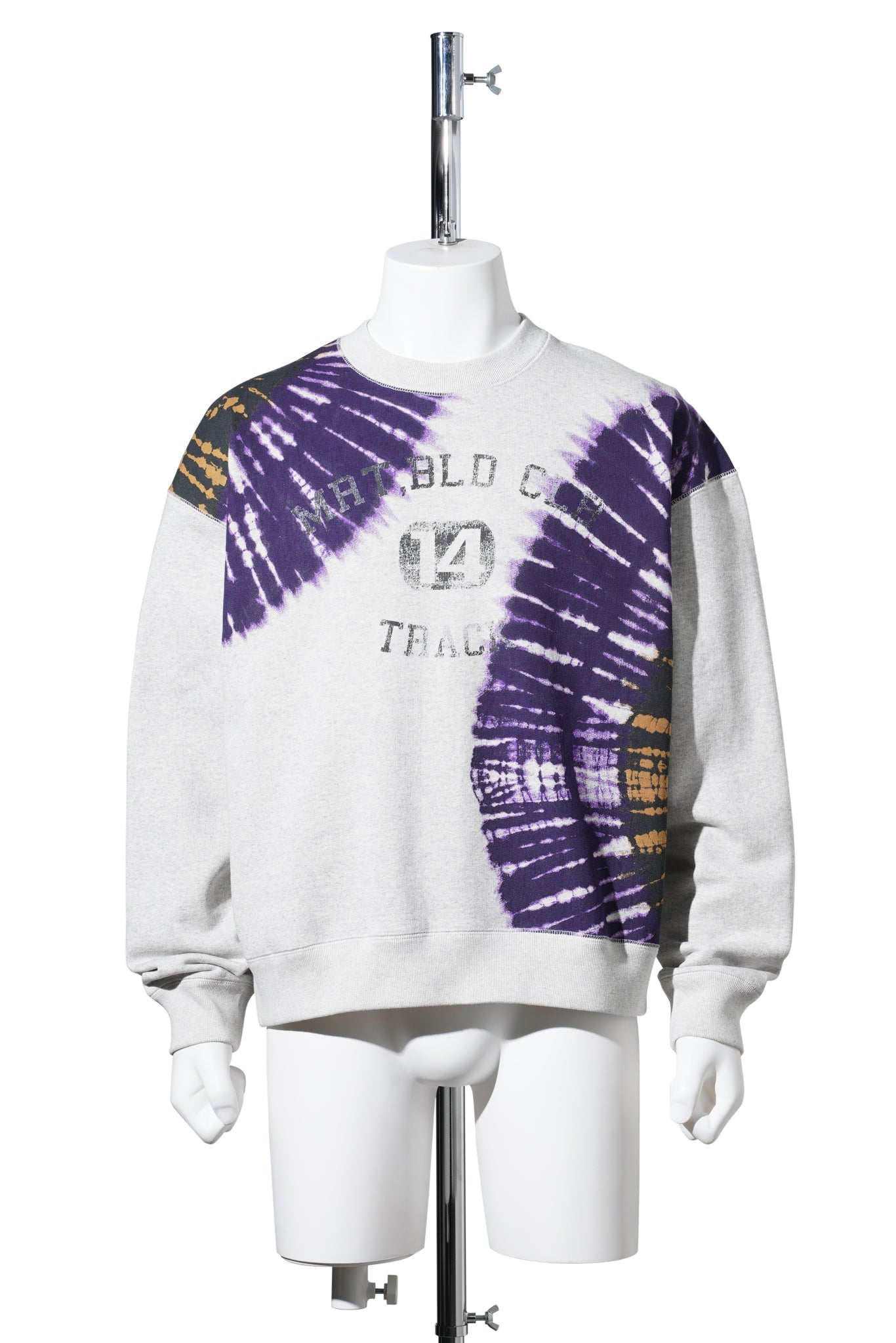 TIE-DYE SWEAT SHIRT / OATMEAL