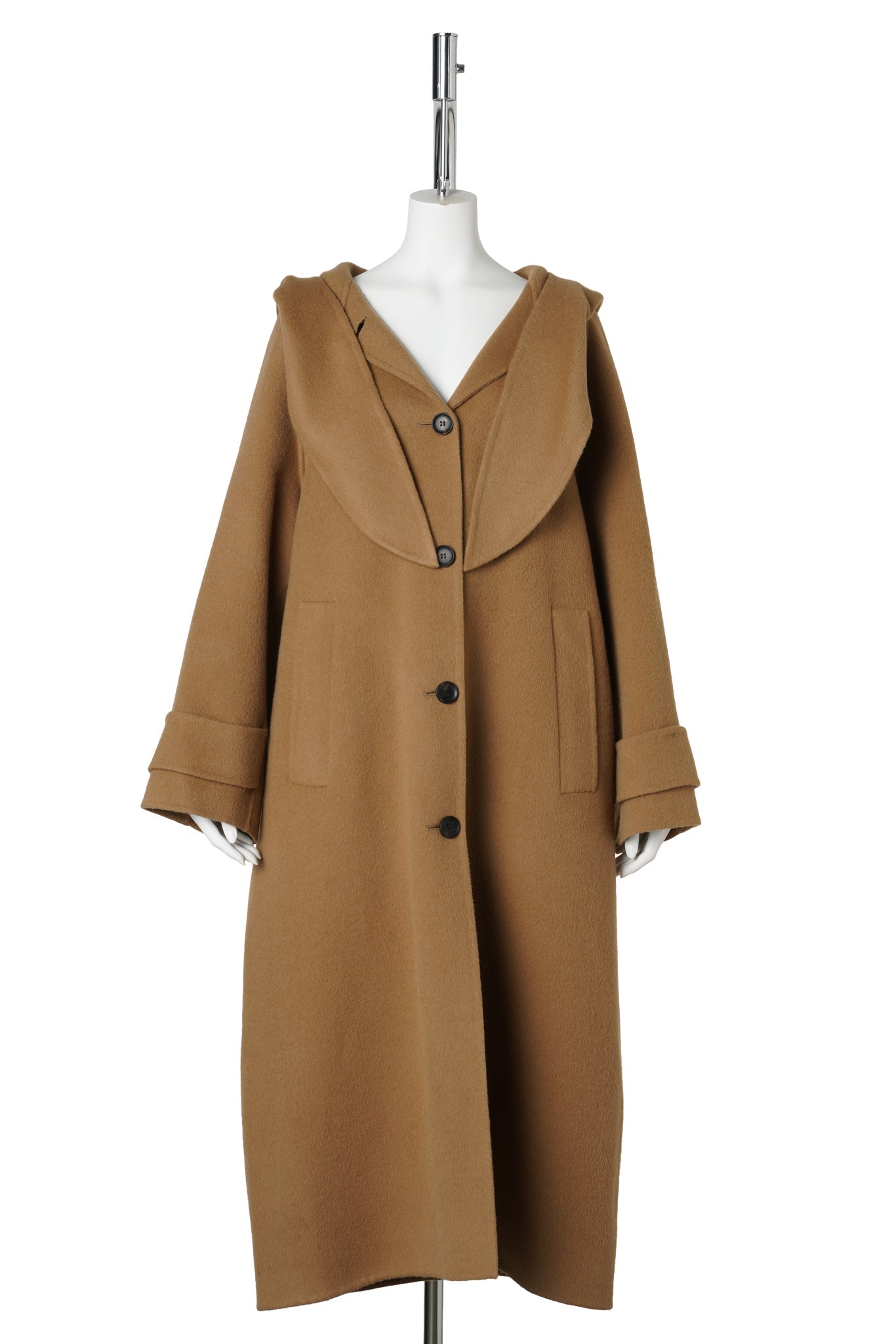 SASHA HOODIE COAT / BROWN
