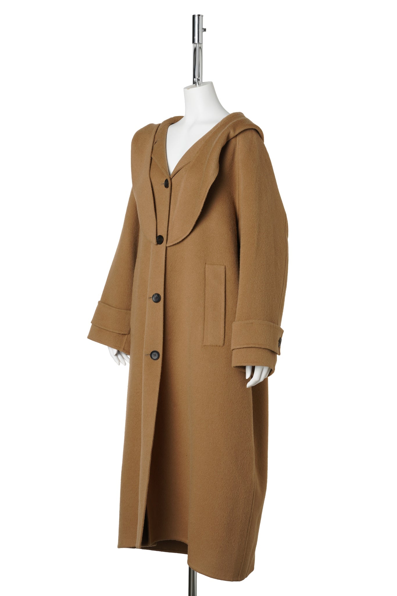 SASHA HOODIE COAT / BROWN