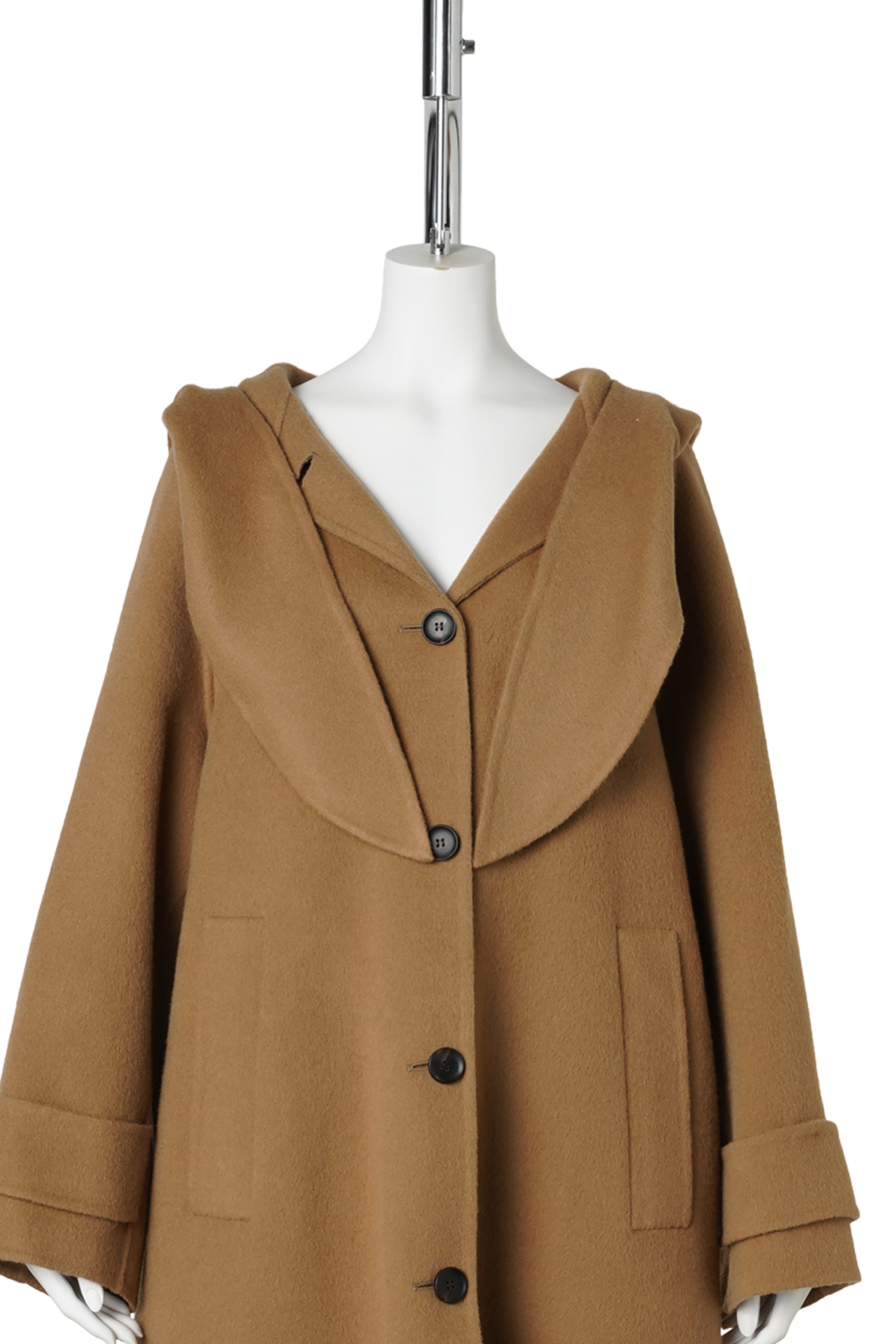 SASHA HOODIE COAT / BROWN