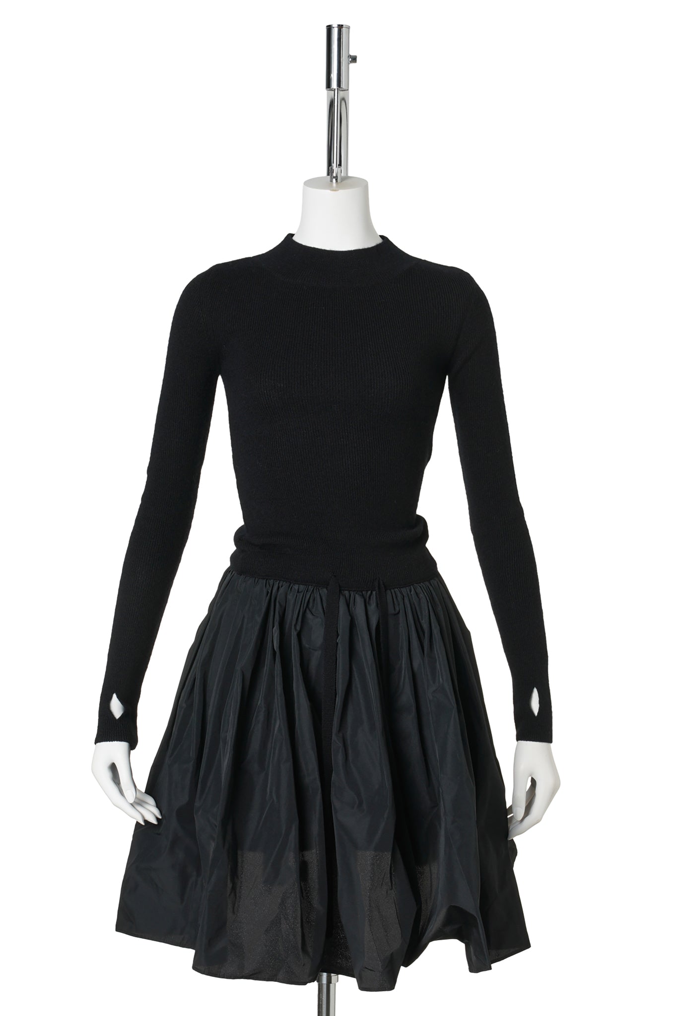 AMELIE KNIT DRESS / BLACK