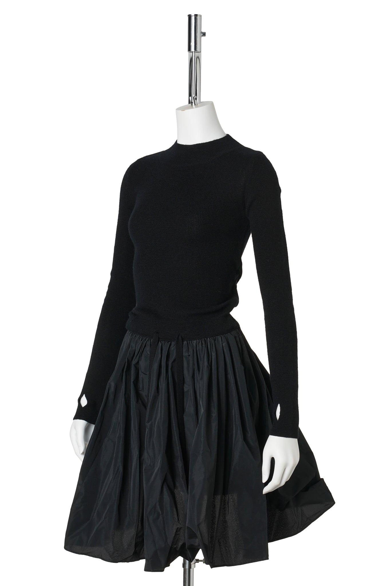 AMELIE KNIT DRESS / BLACK