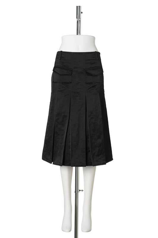 ALEX PLEATED SKIRT / BLACK