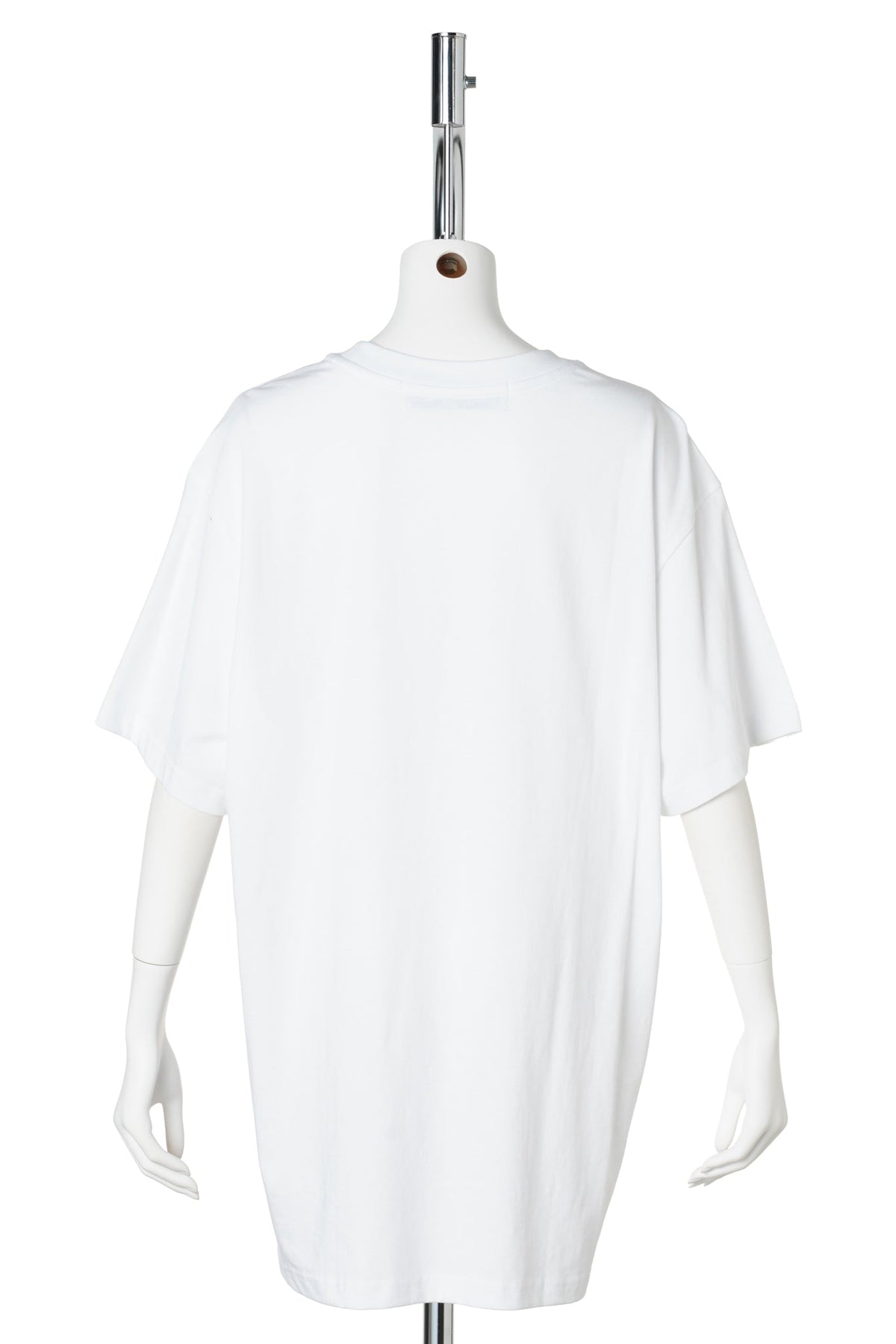 PEARL CHAIN PRINTING OVERSIZED T-SHIRT / WHITE