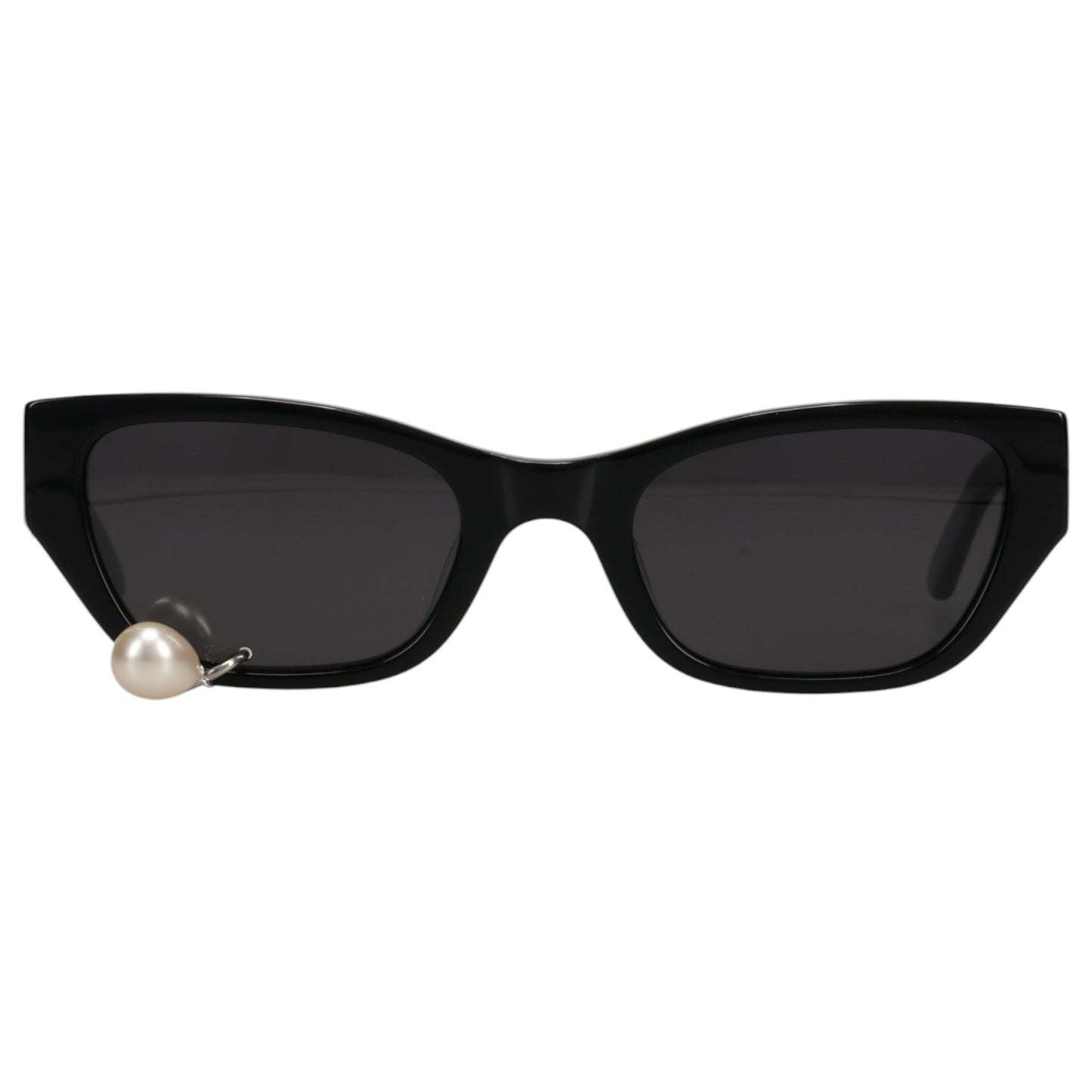 PEARL TEAR CAT-EYE SUNGLASSES / BLACK