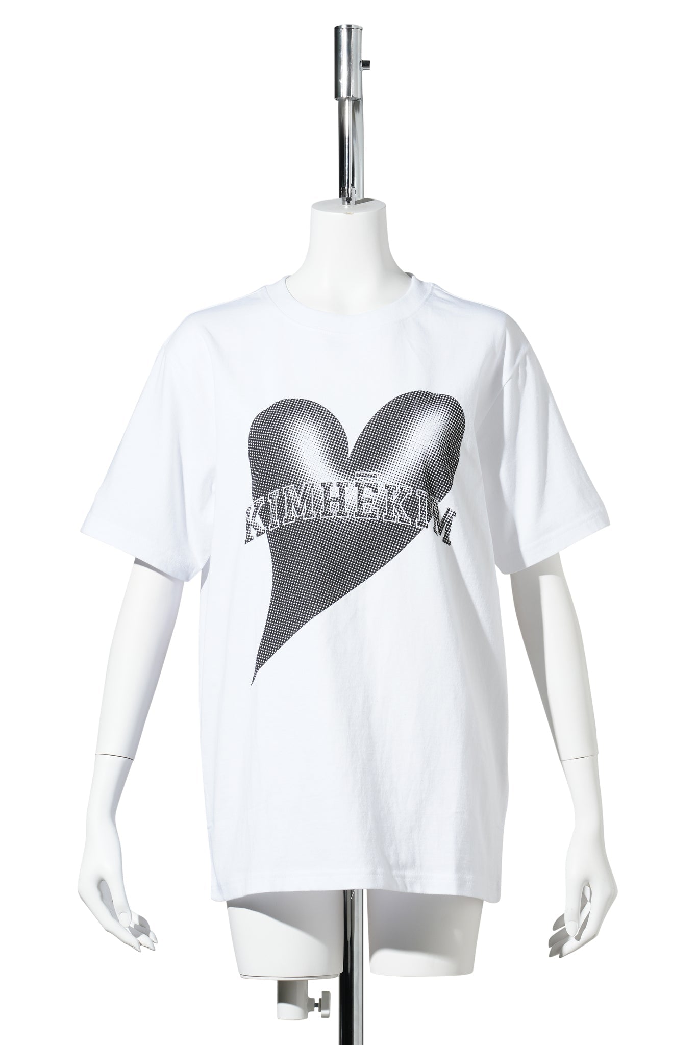 KIMHEKIM HEART BALLOON PRINT T-SHIRT / WHITE