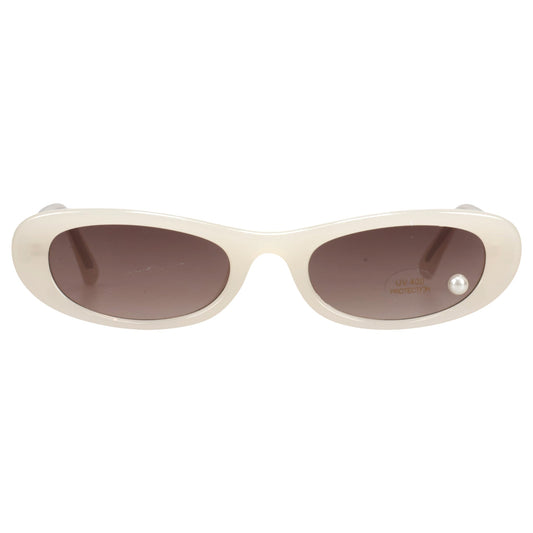 PEARL POINT SUNGLASSES / WHITE