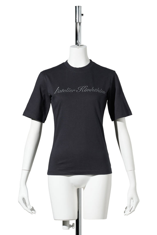 ATELIER LOGO EMBROIDERED T-SHIRT / NAVY