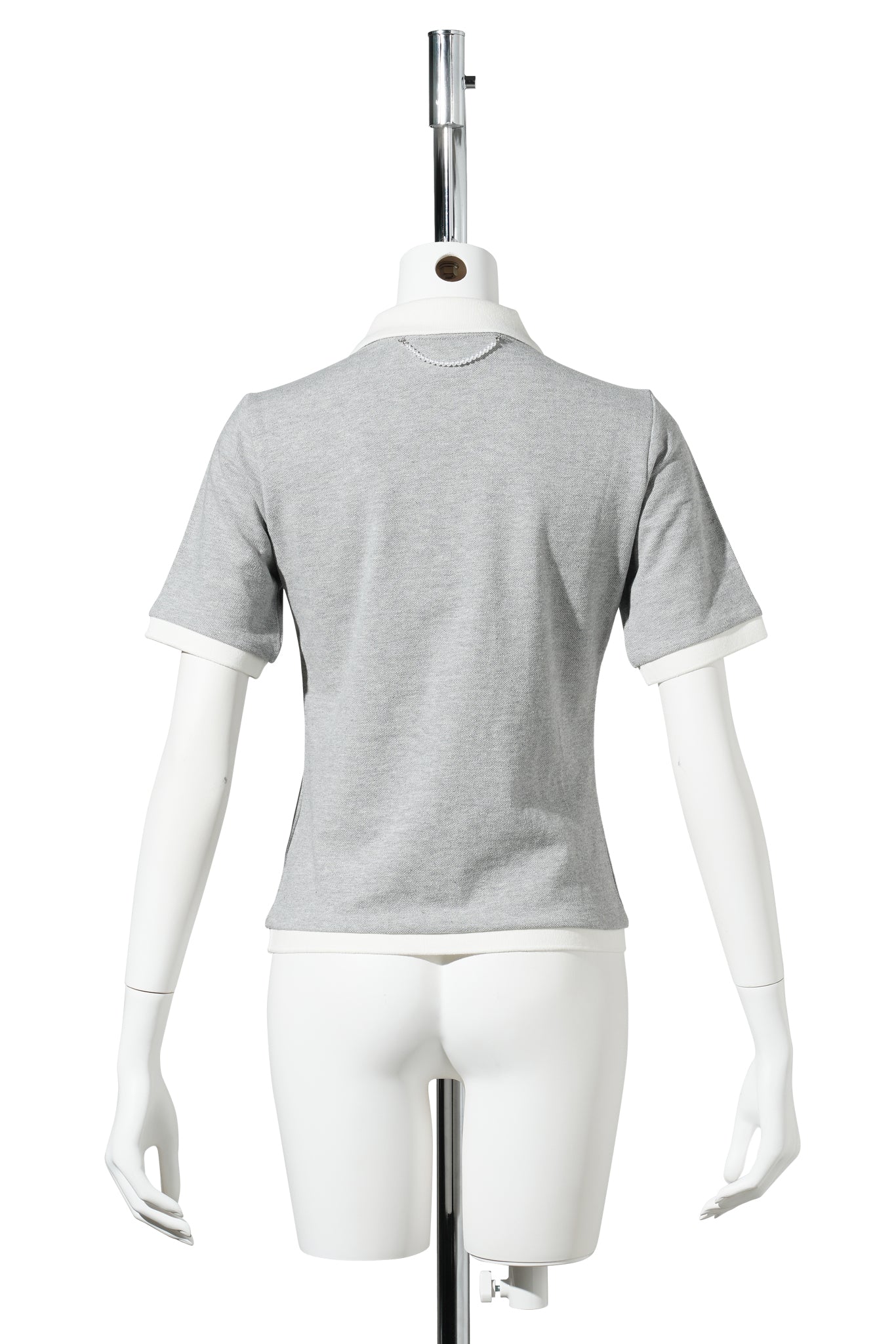 KIMHEKIM UNIVERSE POLO T-SHIRT / MELANGE GREY