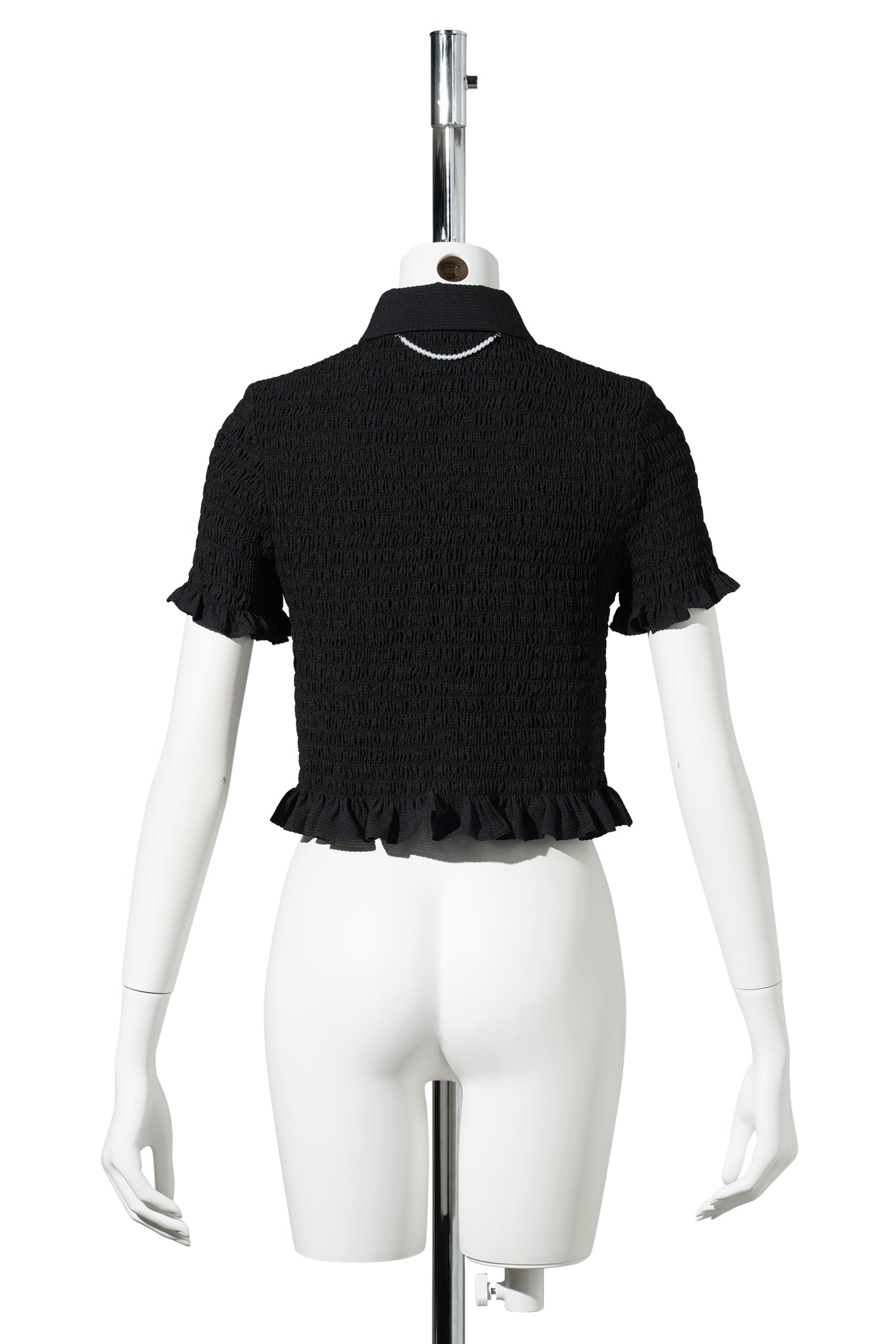 LENA CROPPED SHIRT / BLACK