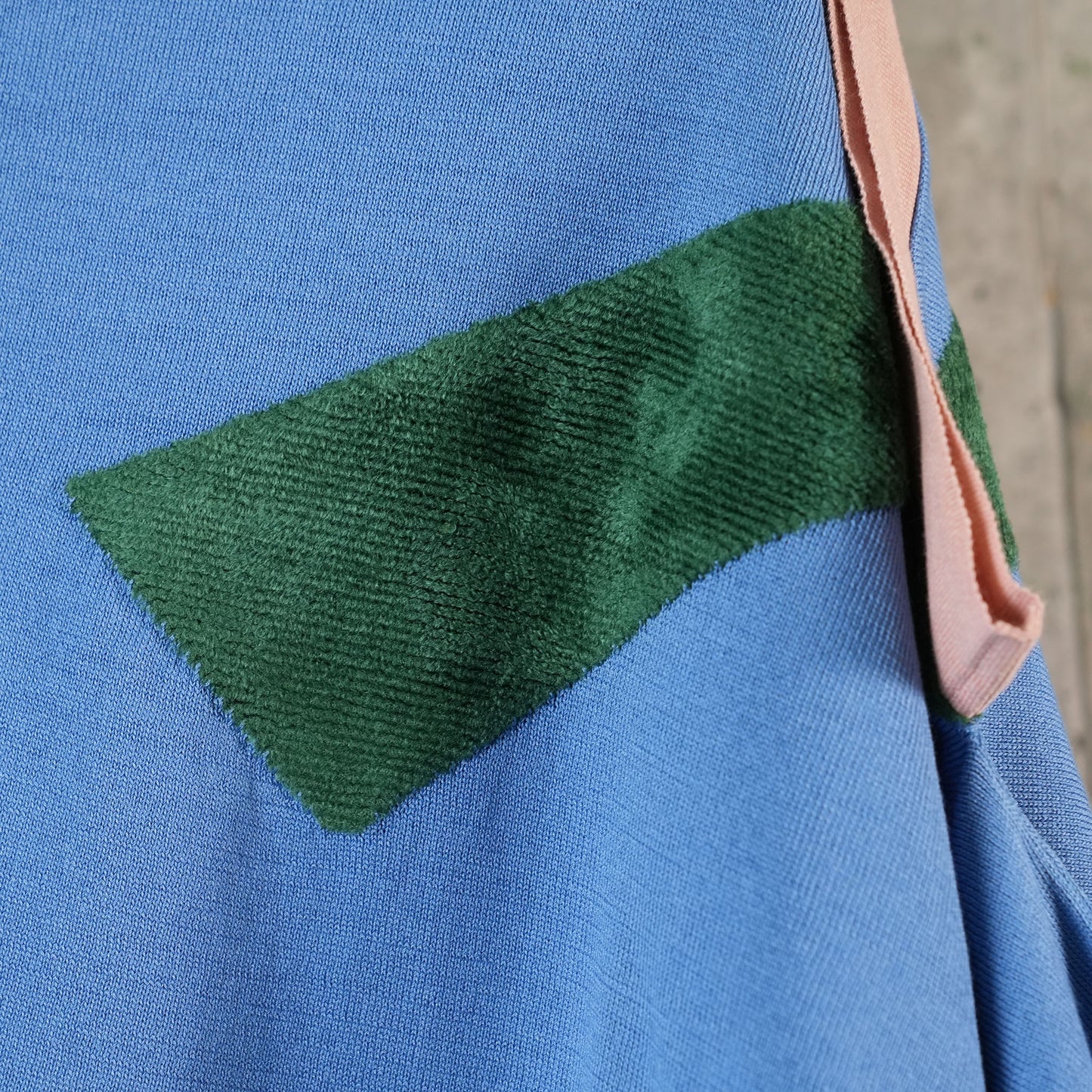 FORTUNATI KNIT TOP / PACIFIC BLUE/FOREST GREEN