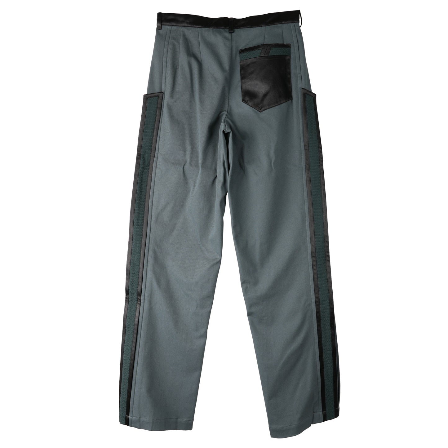 UGO SIDE TROUSER / STONE GREY/DEEP GREEN/BLACK