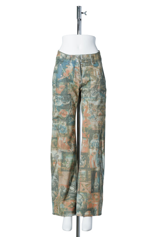 CARINA FLARED JEAN / POST PRINT