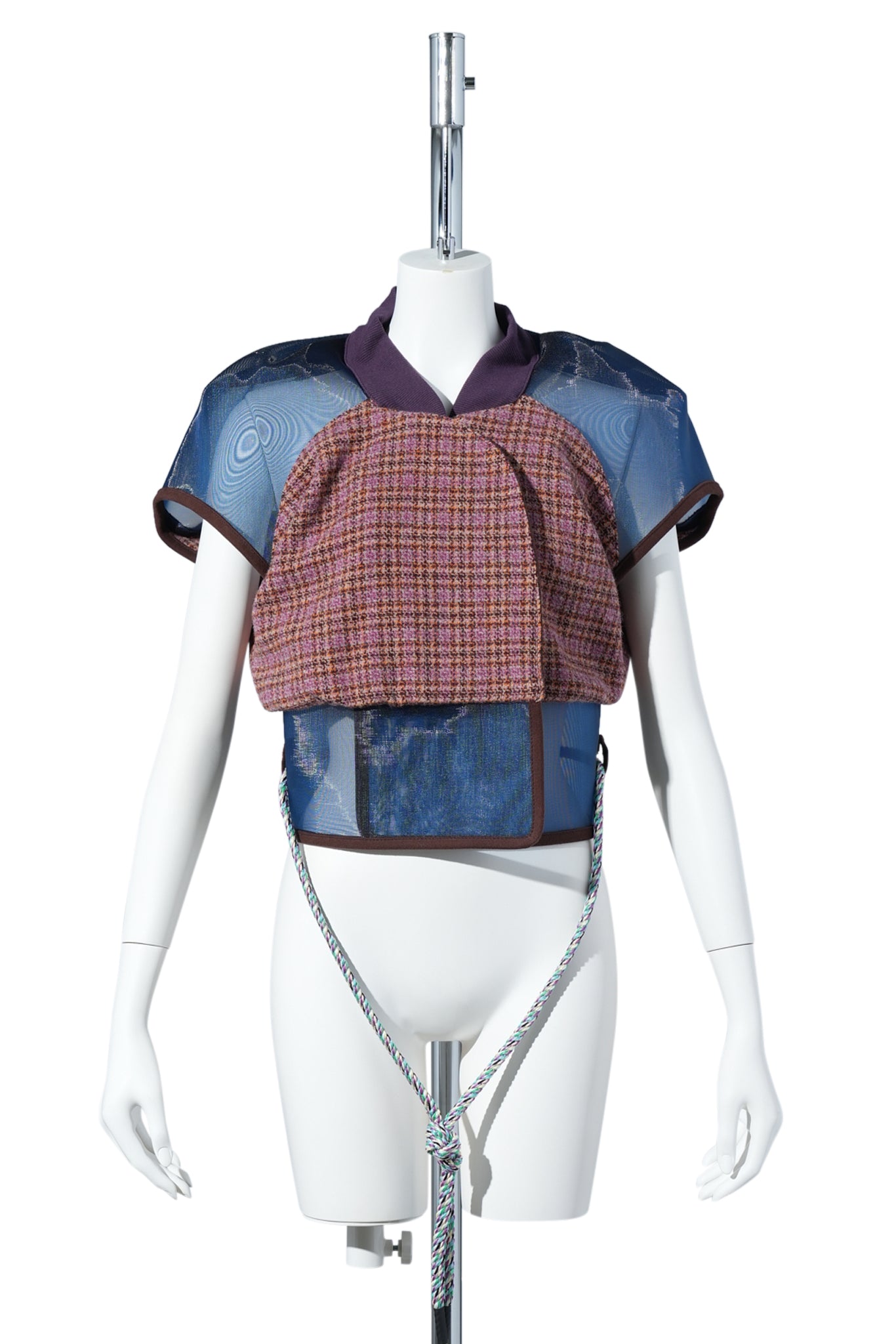 EARTHA FITTED GILET / ROSEWOOD TWEED