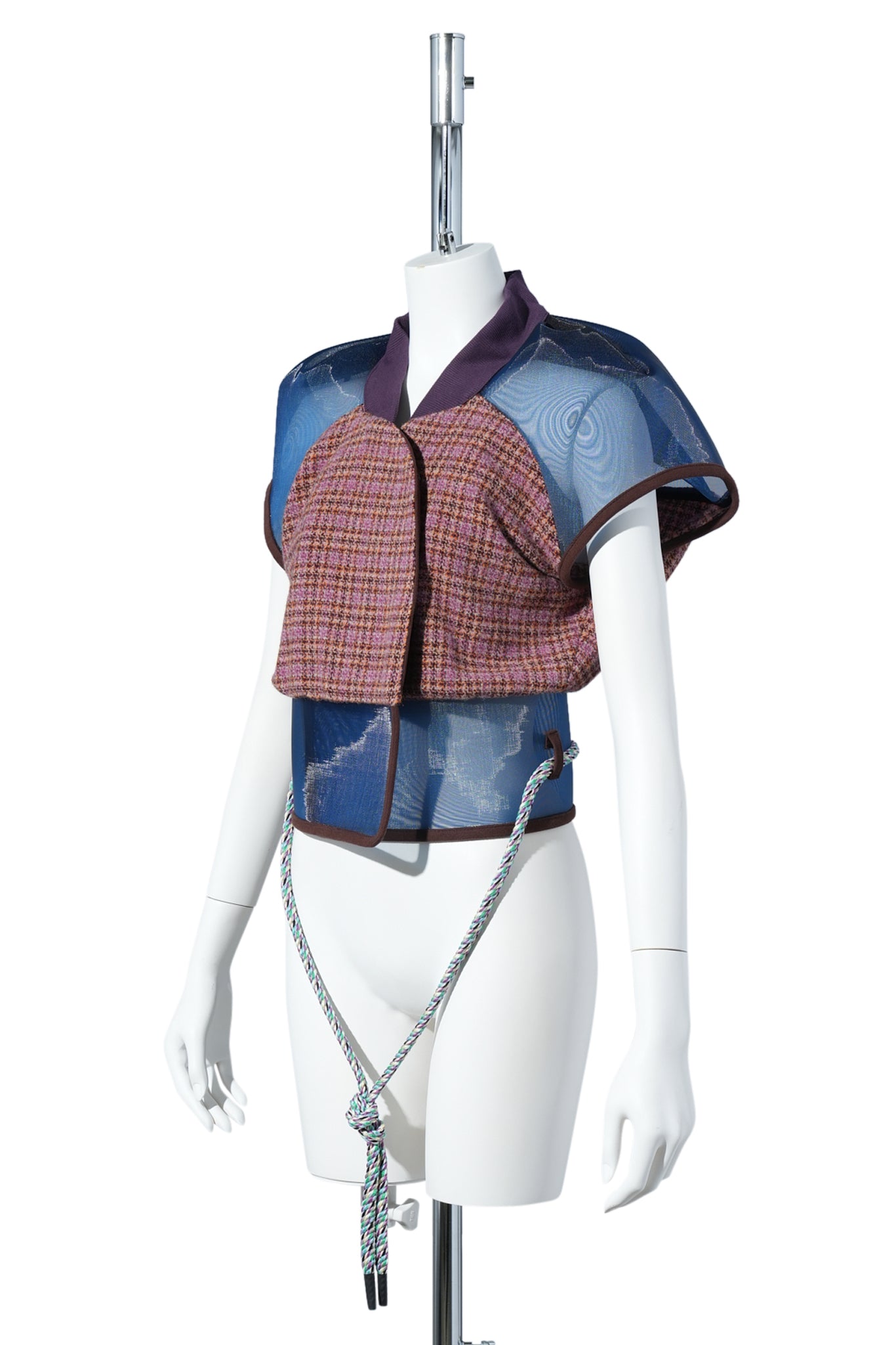 EARTHA FITTED GILET / ROSEWOOD TWEED