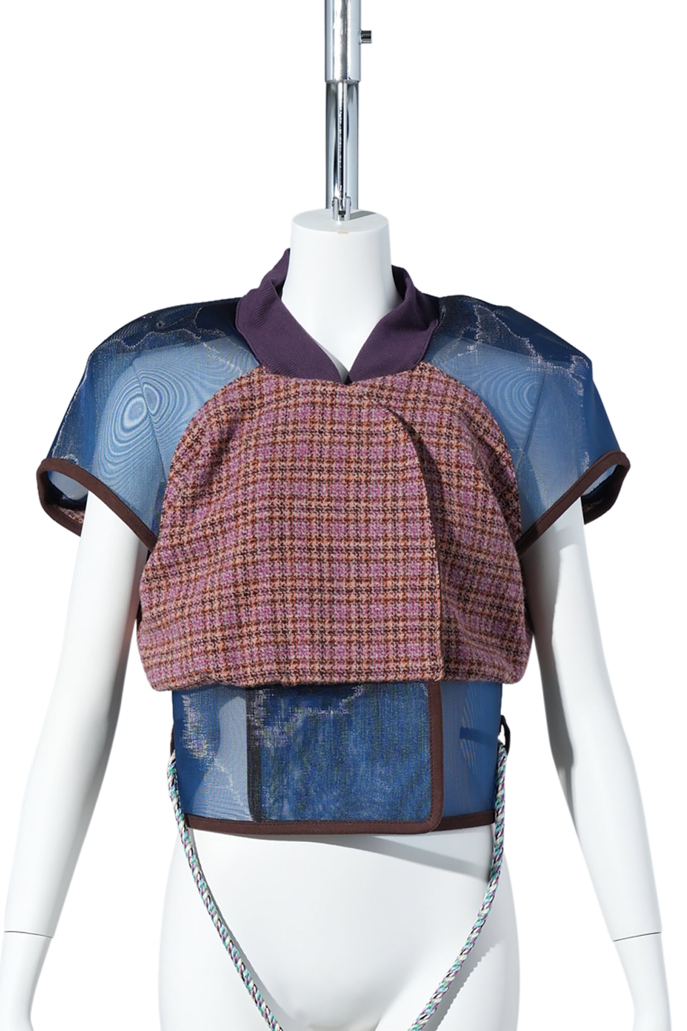 EARTHA FITTED GILET / ROSEWOOD TWEED