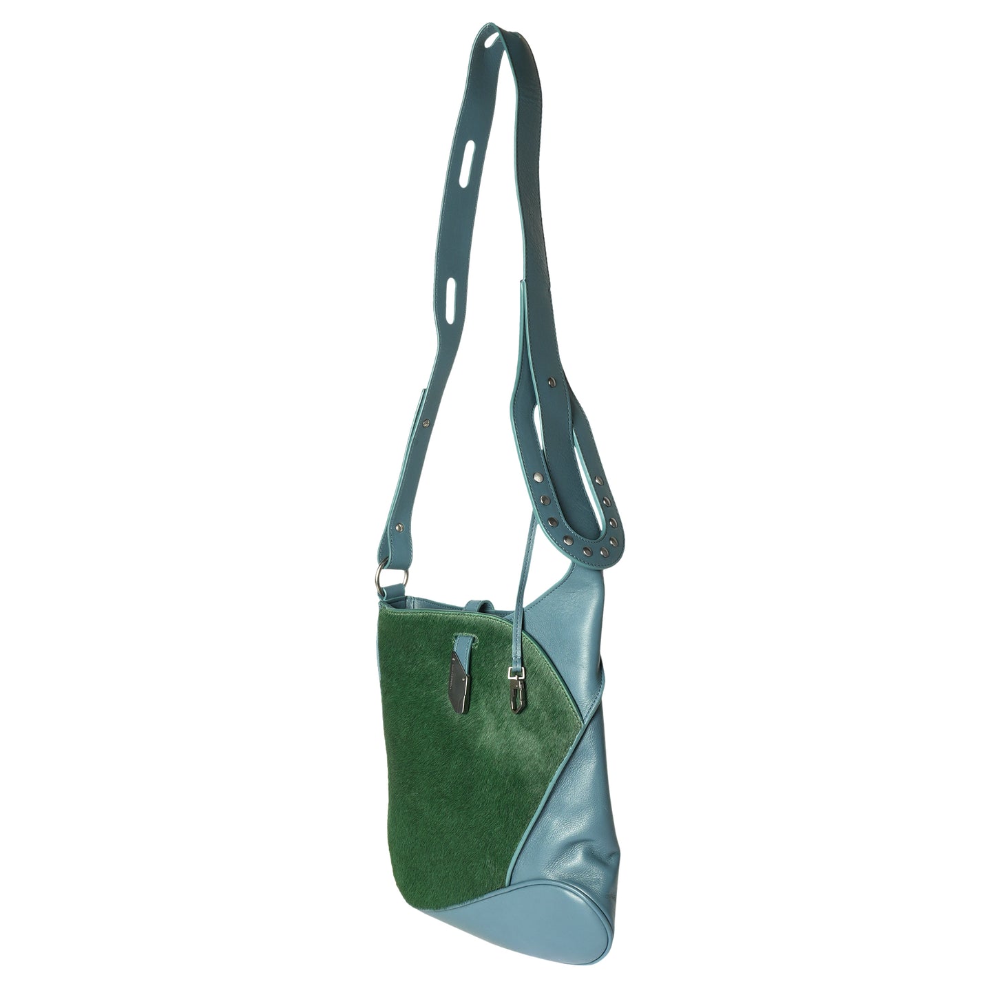 SLATINA BAG / BLUE/FOREST GREEN/BLACK OBSIDIAN
