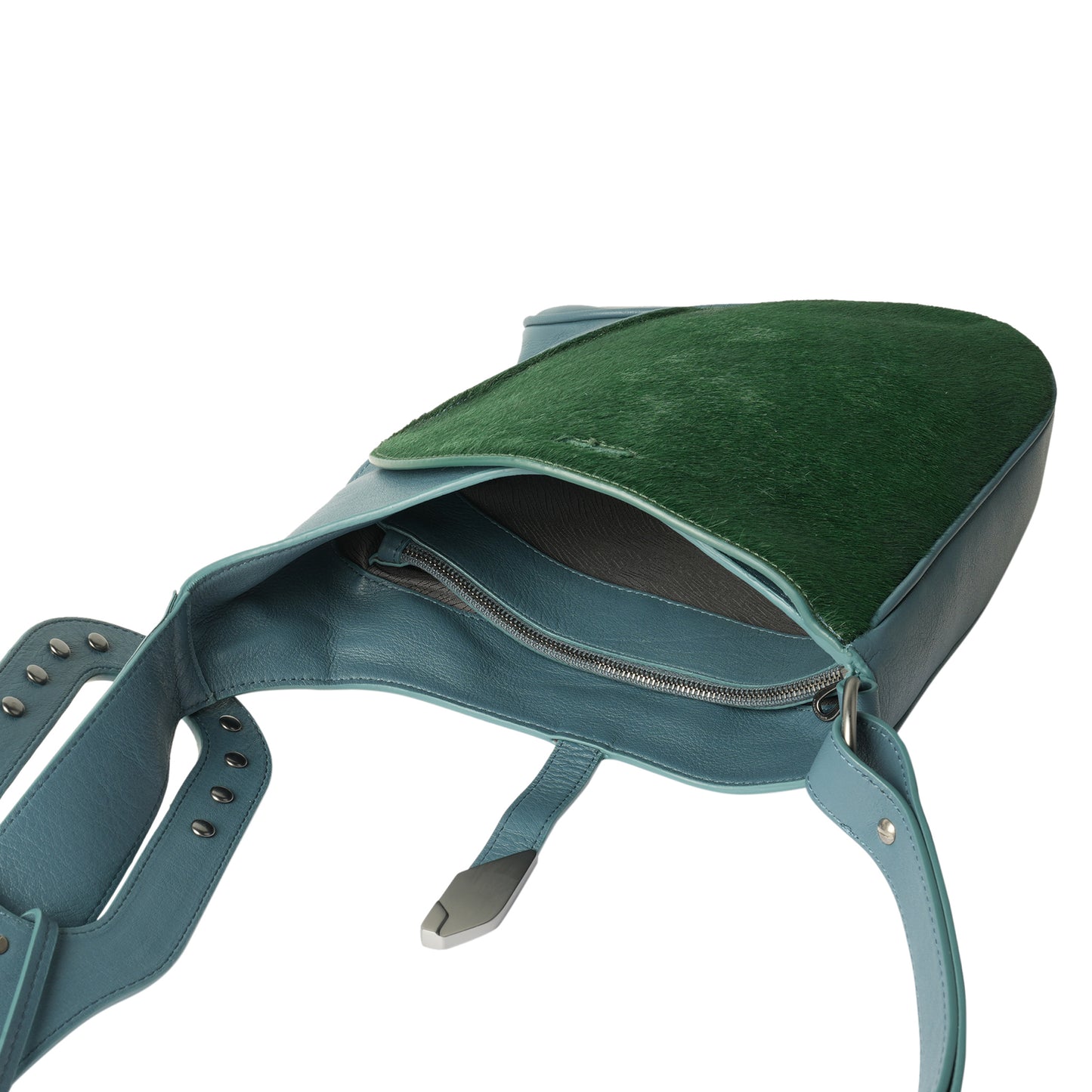 SLATINA BAG / BLUE/FOREST GREEN/BLACK OBSIDIAN