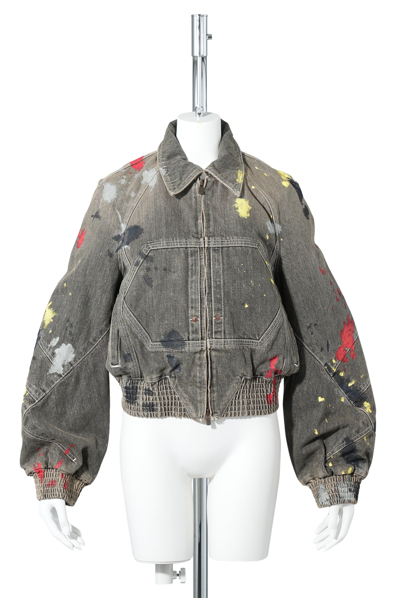 K PAINTED BOMBER JACKET / WASHED BROWN