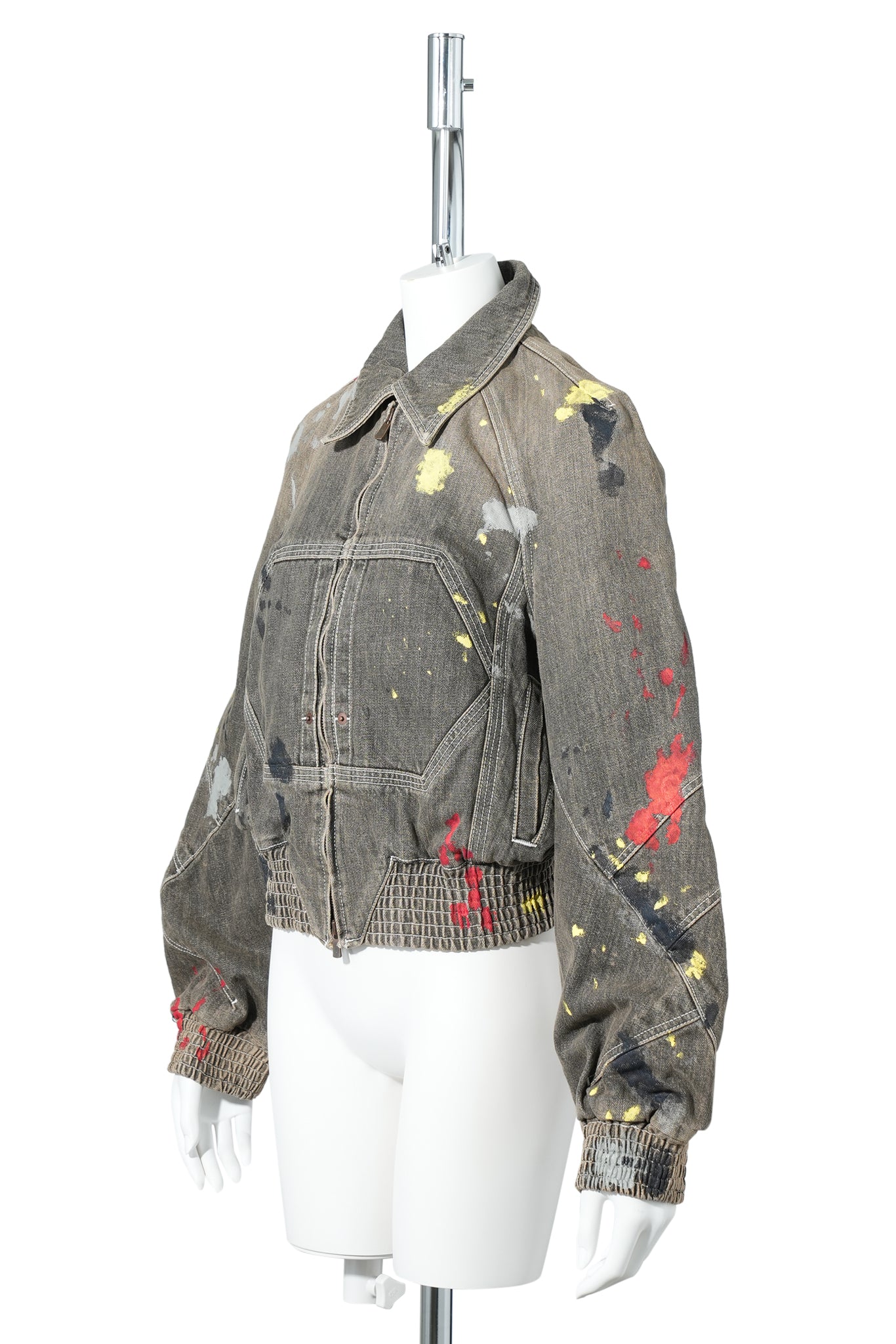 K PAINTED BOMBER JACKET / WASHED BROWN
