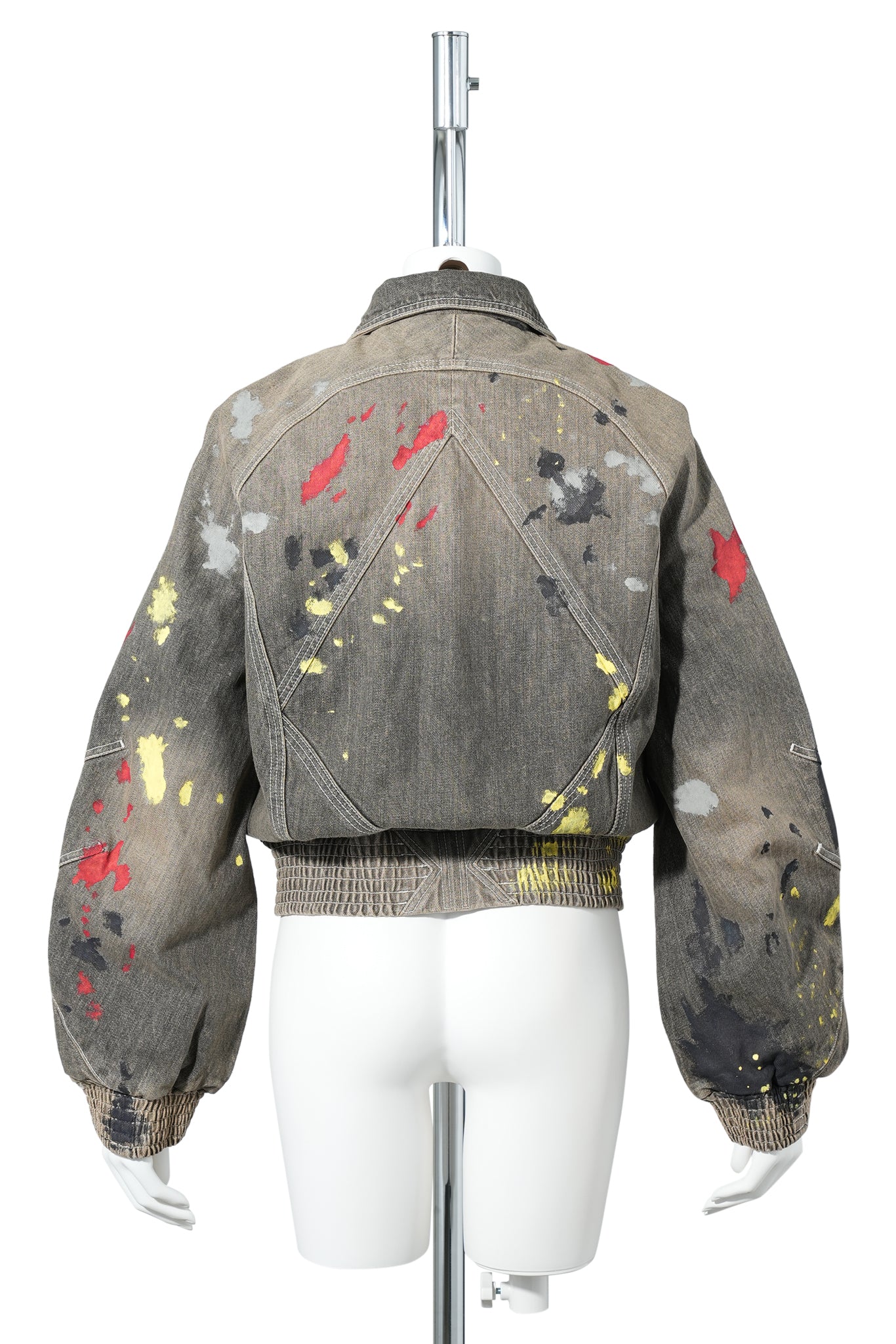 K PAINTED BOMBER JACKET / WASHED BROWN