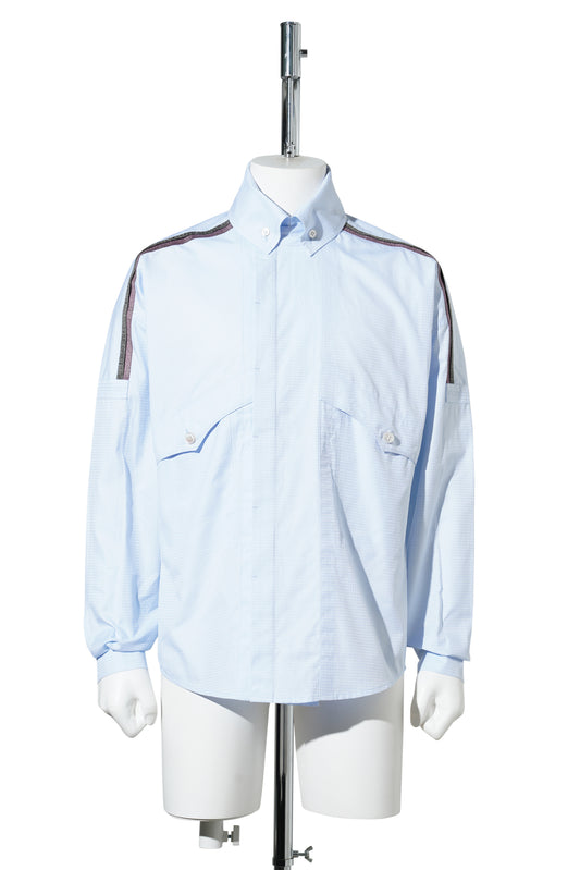 VIG SHIRT / SKY BLUE HARLEQUIN