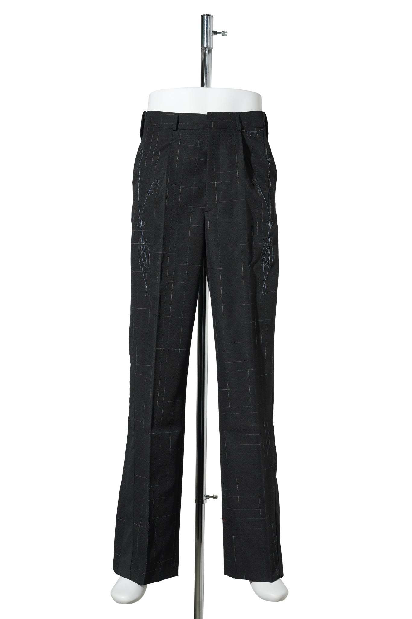 KORMOS MILITARY TROUSER / SPACE CHECK/NIGHT BLACK