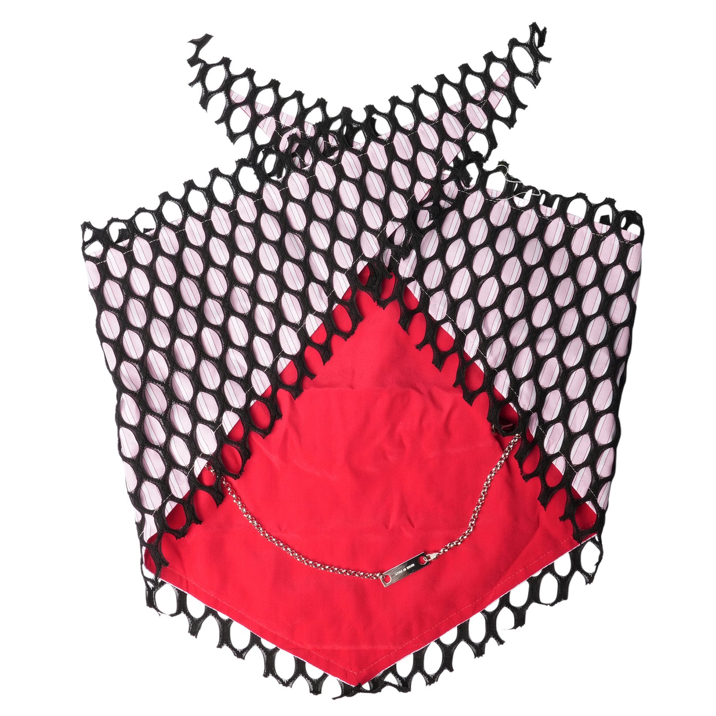 ARMANTROUT PEARL NECKLACE / PINK STRIPE/RED PEARL