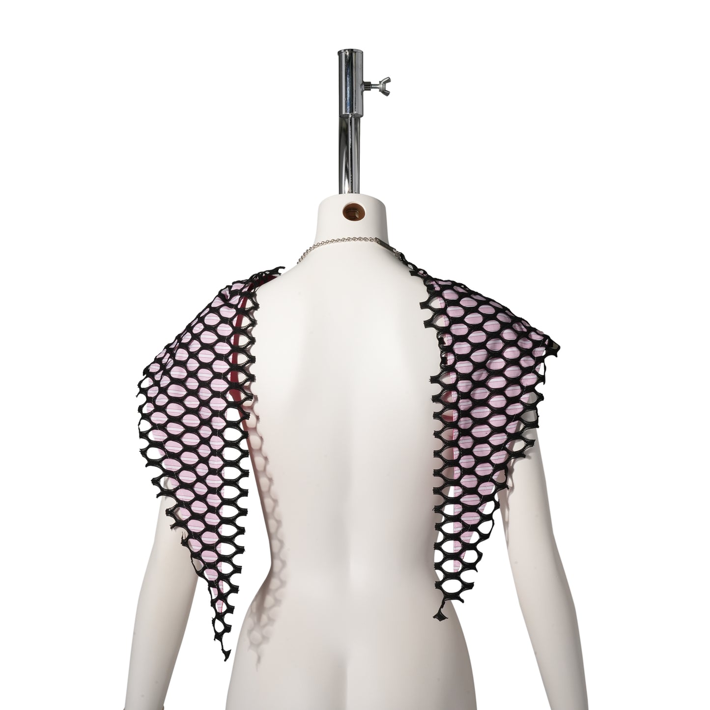 ARMANTROUT PEARL NECKLACE / PINK STRIPE/RED PEARL