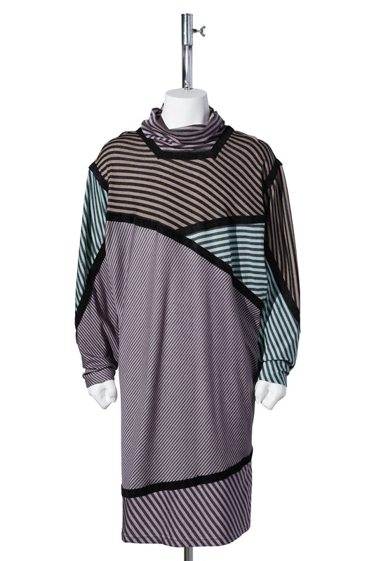 RADAY JERSEY TUNIC / LILAC & GREY