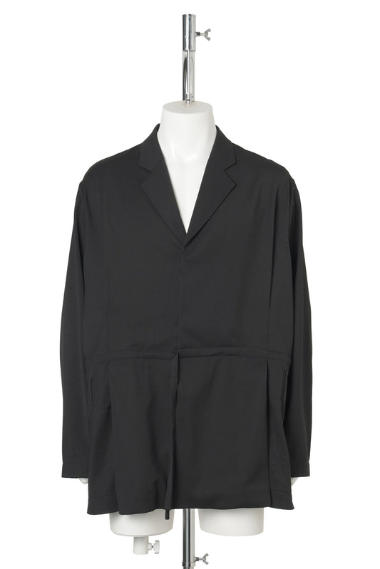 LAAN GATHERED BLAZER / CROW BLACK