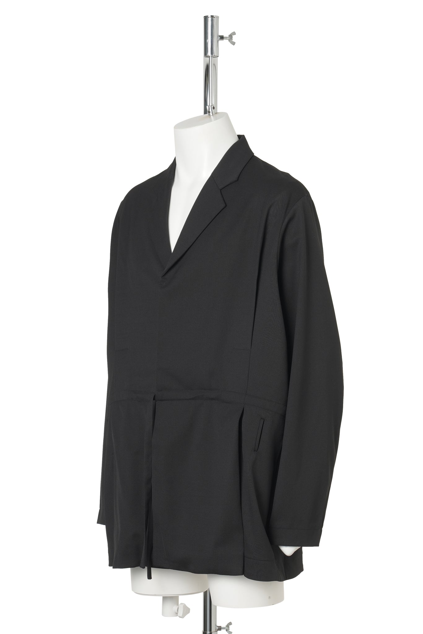 LAAN GATHERED BLAZER / CROW BLACK