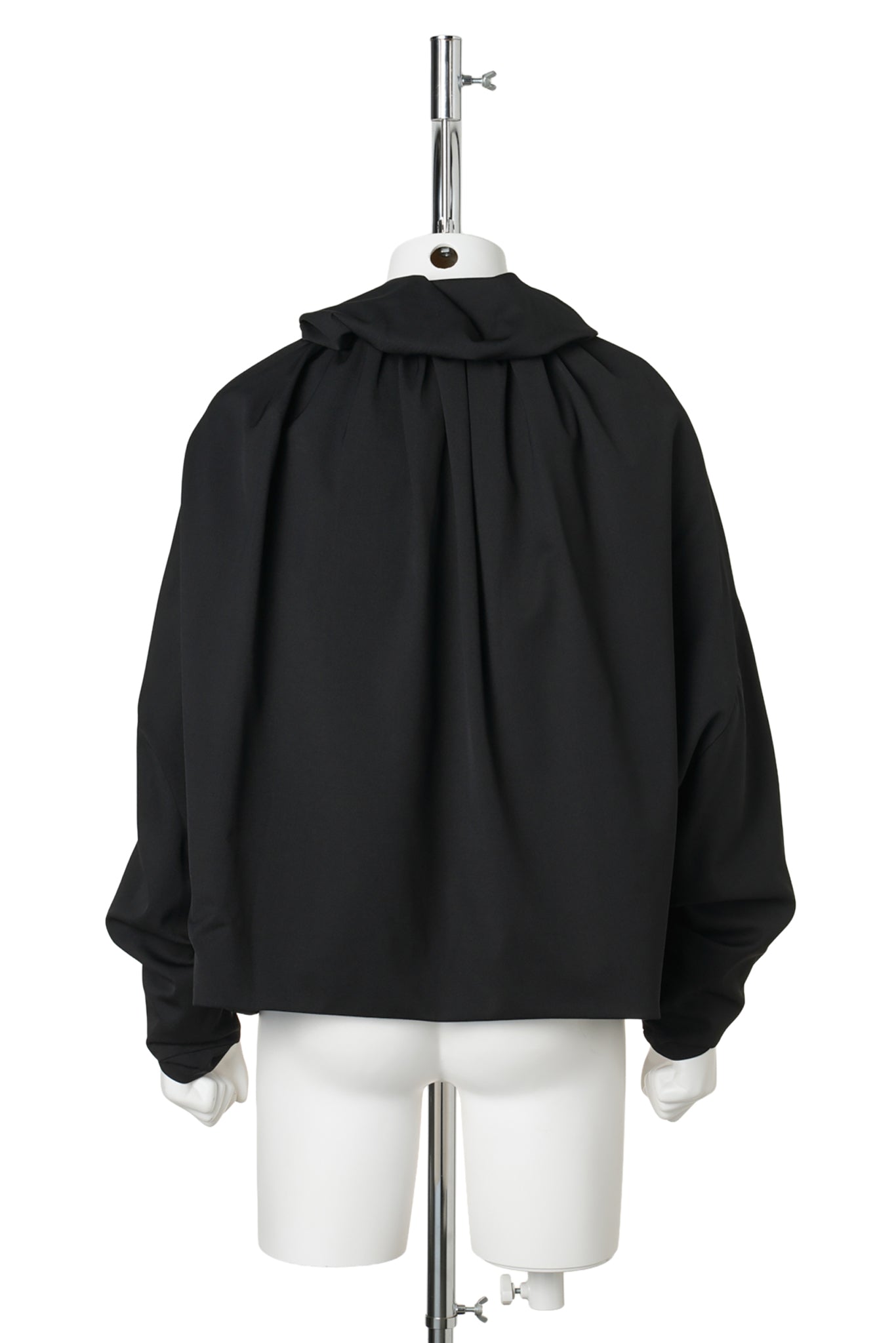 HELMOND GATHERED BLOUSON / CROW BLACK