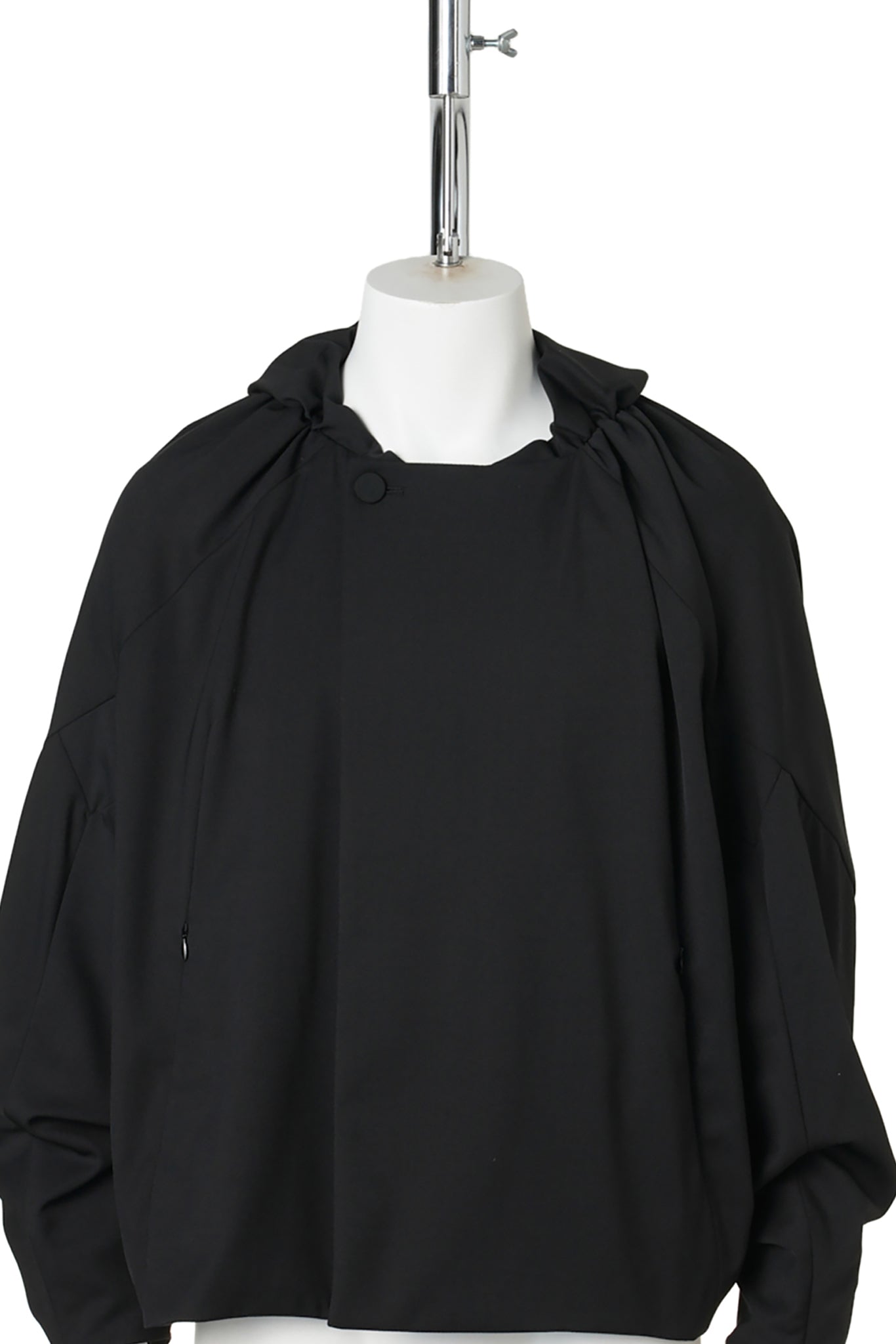 HELMOND GATHERED BLOUSON / CROW BLACK