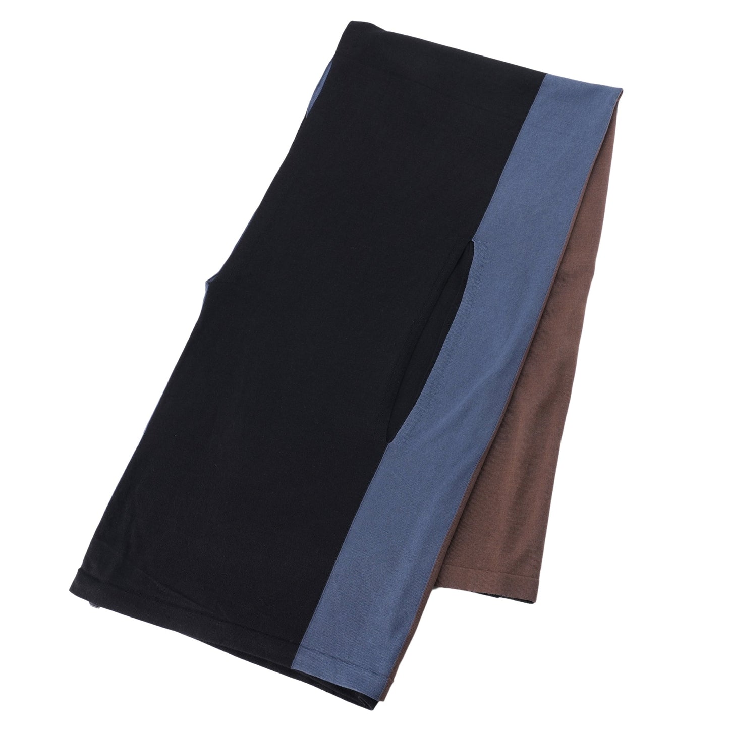 SIGO WIDE KNIT SCARF / BROWN