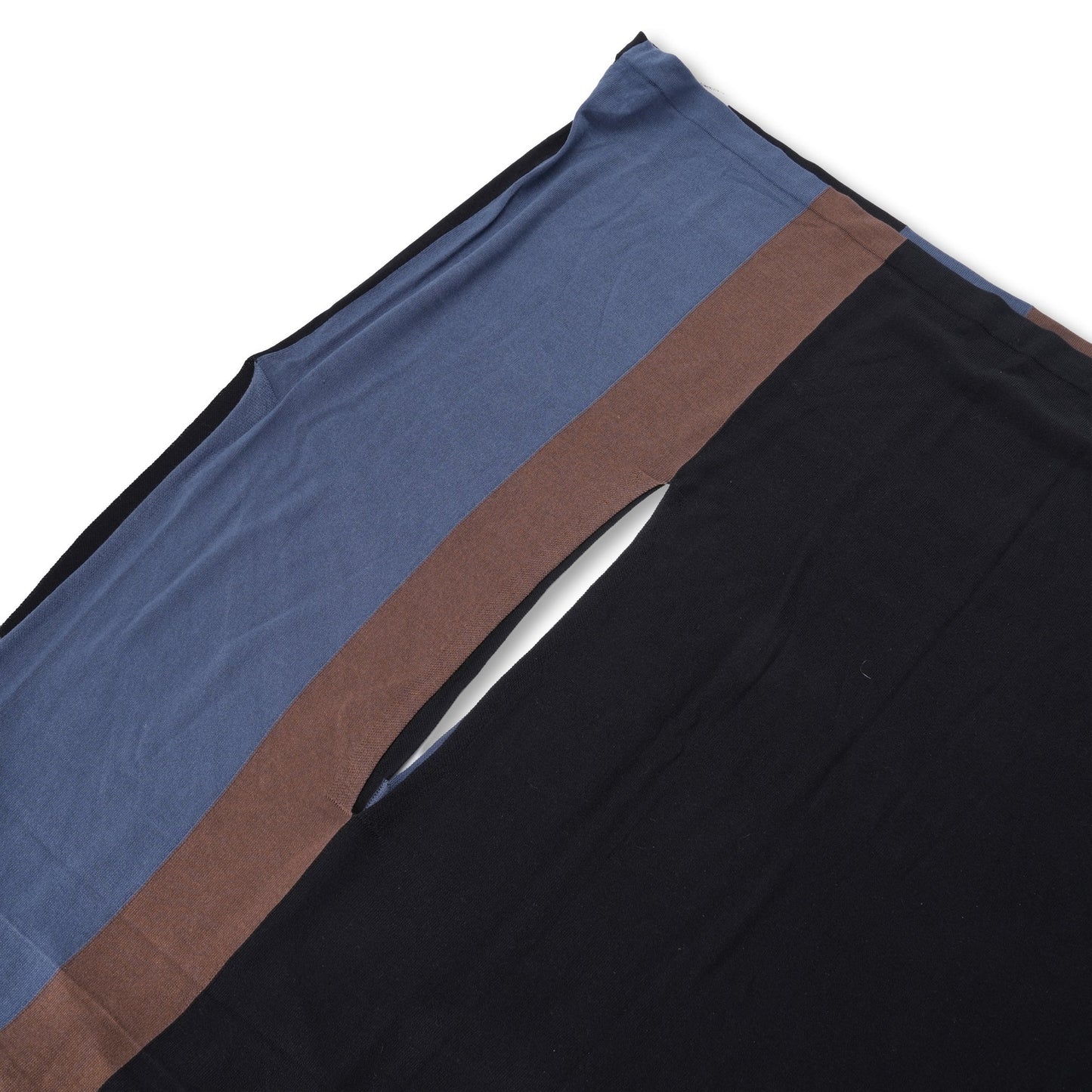 SIGO WIDE KNIT SCARF / BROWN