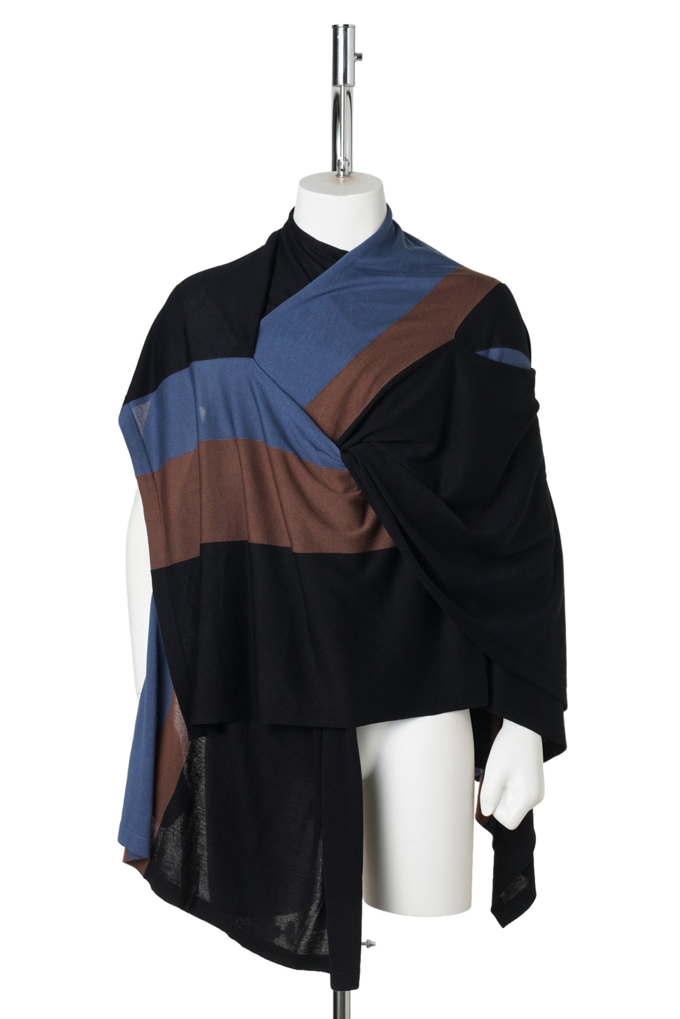 SIGO WIDE KNIT SCARF / BROWN
