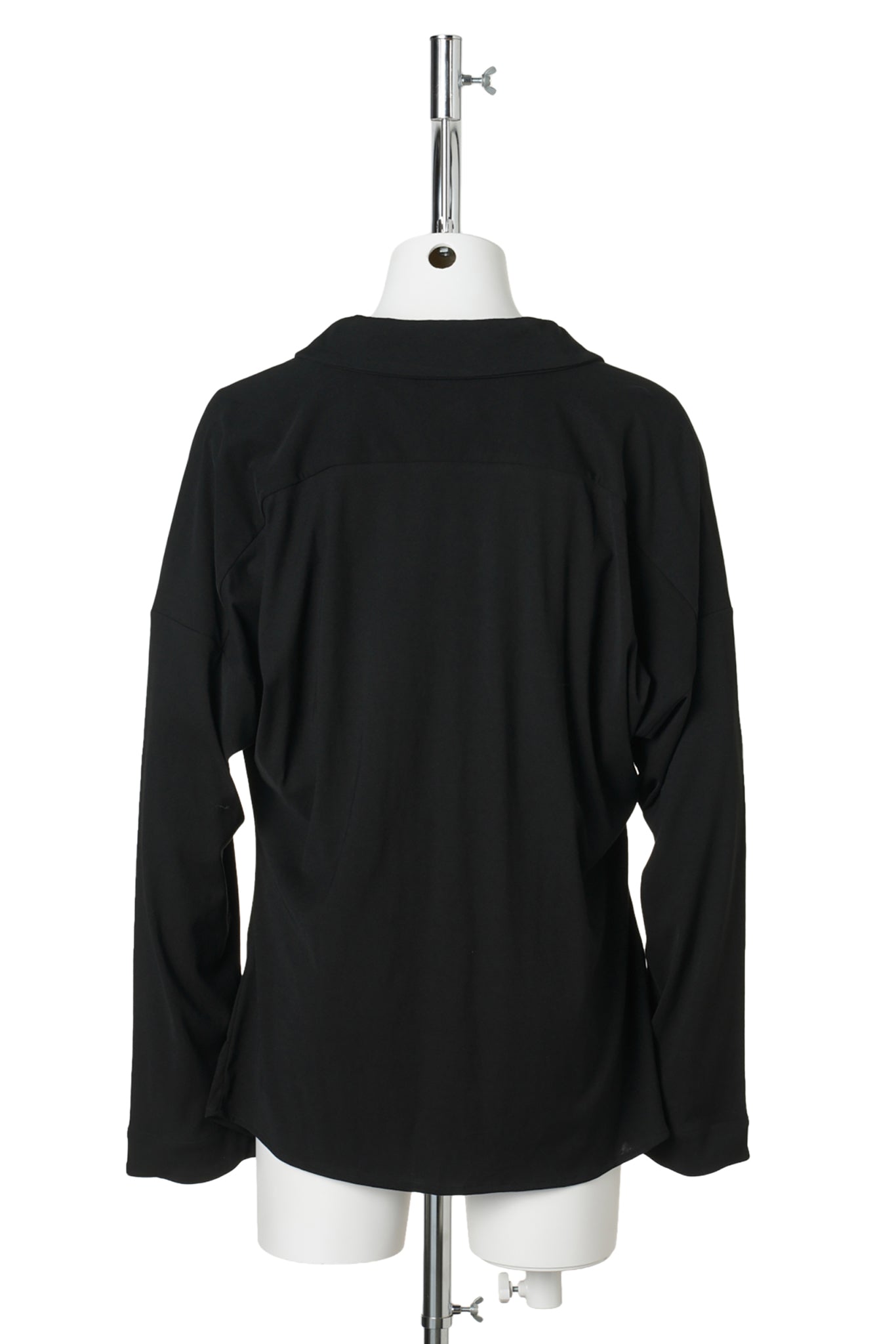 ISKAR DRAPED SHIRT / TRUE BLACK