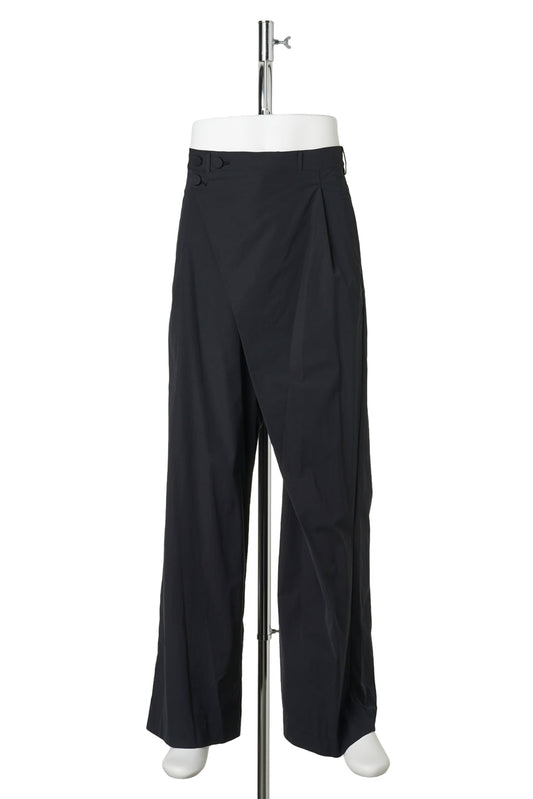 KIPPEL WRAP TROUSERS / PITCH BLACK