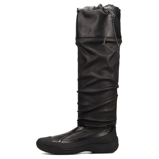 AVOCET LEATHER BOOTS / INK BLACK