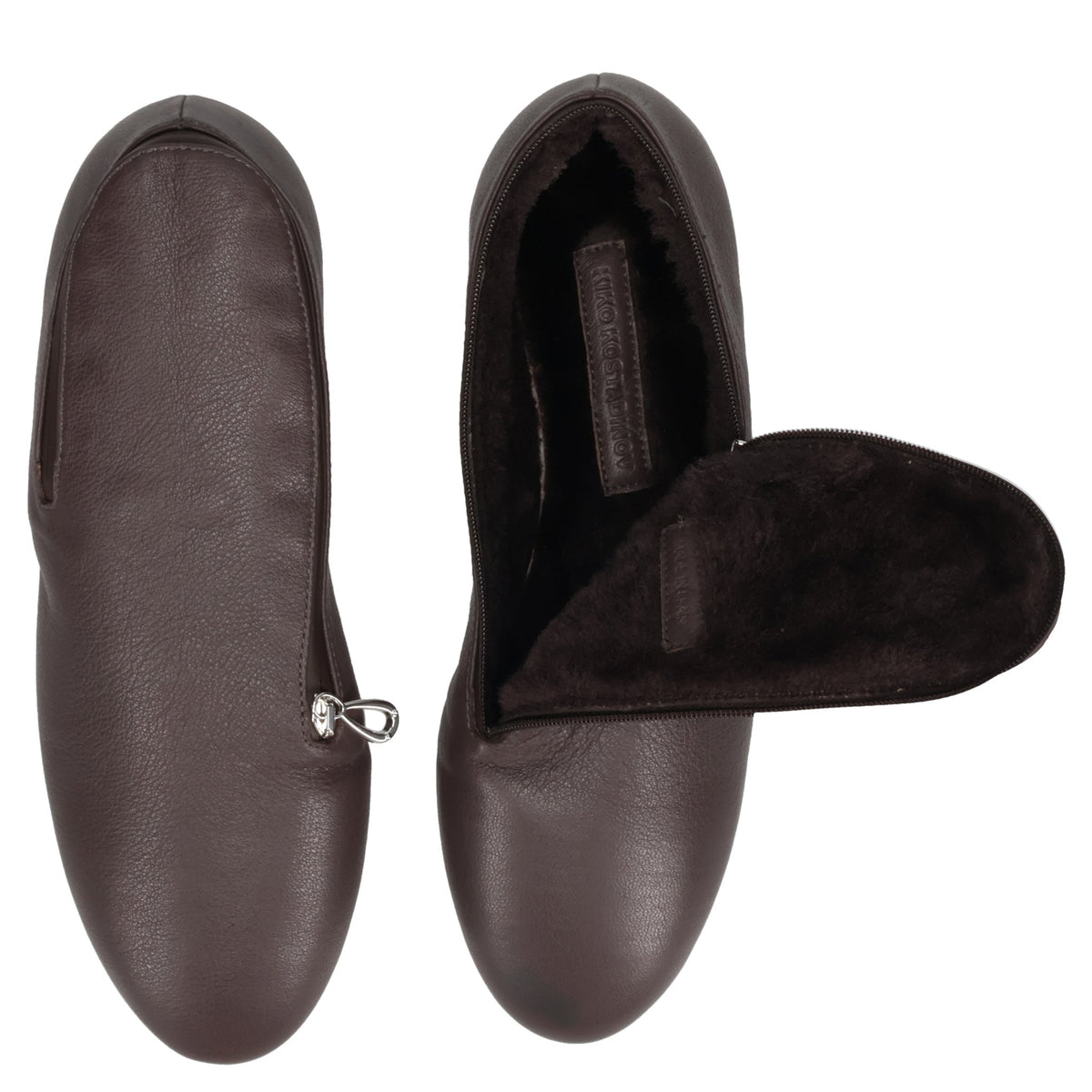 PETREL SHEARLING LINED LOAFERS / PANTHER BLACK