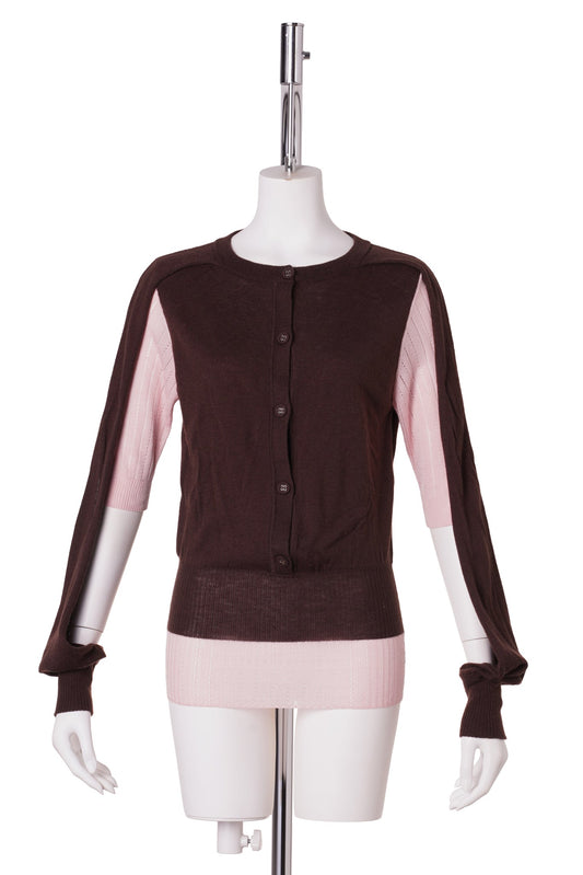 CORELLA DOUBLE SLEEVE JUMPER / MAHOGANY