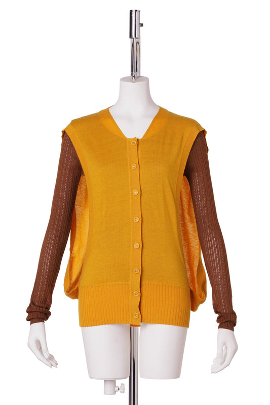 GUILLEMOT COCOON CARDIGAN / FLEUR DE LIS & MOCHA