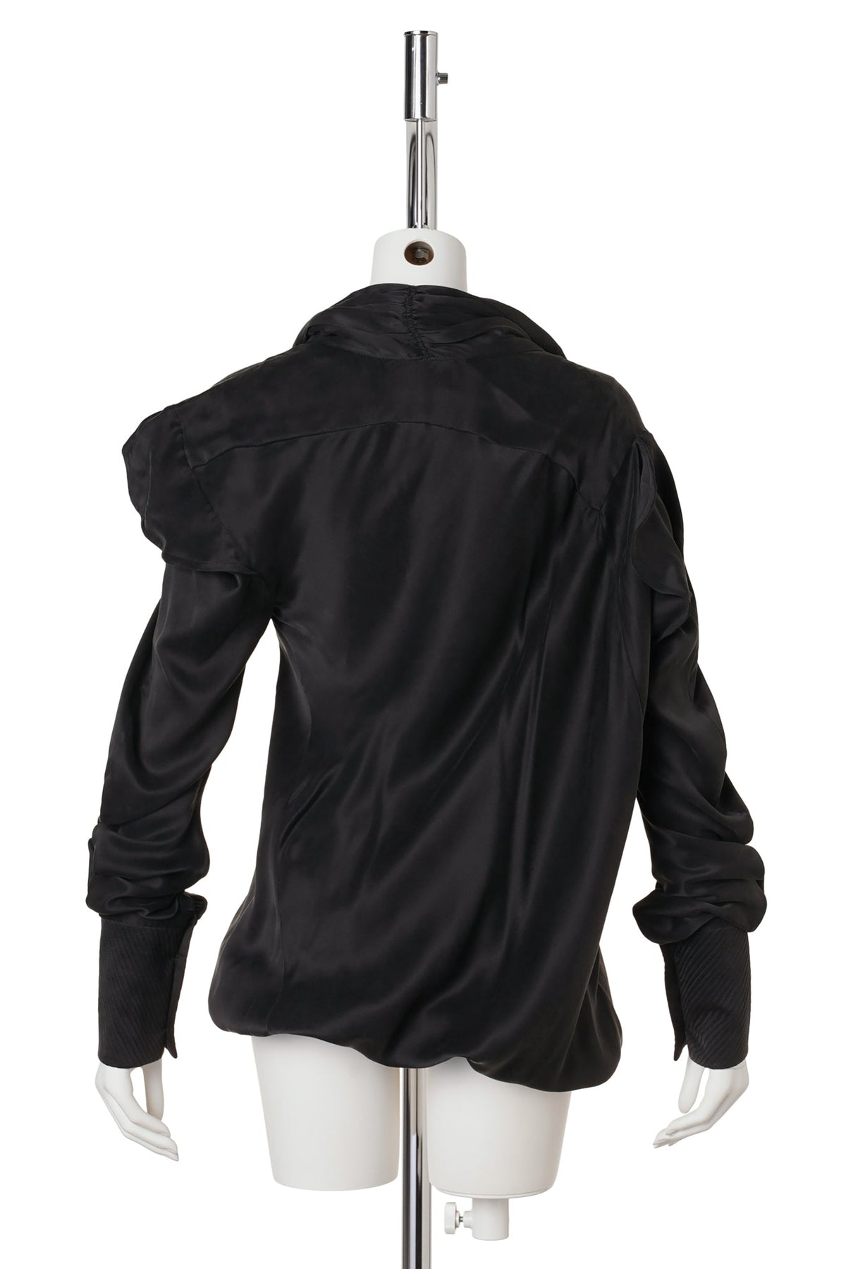 EVELYN BLOUSE / SHEEN BLACK