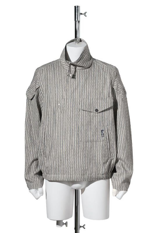 FARKAS PULLOVER JACKET / TAN & BLUE